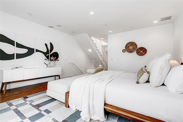 1436 N Detroit St Unit 2, Los Angeles, CA 90046 - bedroom with recessed lighting and wood finished floors