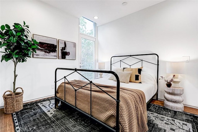 1436 N Detroit St Unit 2, Los Angeles, CA 90046 - bedroom with wood finished floors and recessed lighting