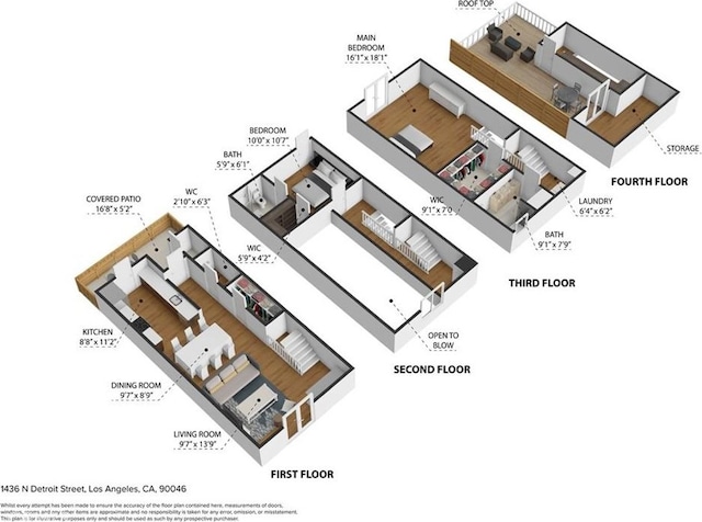 1436 N Detroit St Unit 2, Los Angeles, CA 90046 - room layout