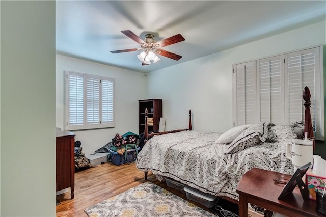 12438 Lambert Cir, Garden Grove, CA 92841 - bedroom featuring wood finished floors and a ceiling fan