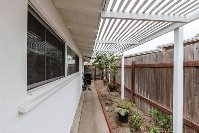 12438 Lambert Cir, Garden Grove, CA 92841 - view of patio / terrace featuring a pergola
