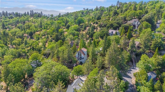 26503 Amador Ln, Lake Arrowhead, CA 92352 - aerial view of property's location with a heavily wooded area