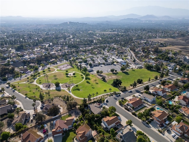 6752 Laurelbrook Dr, Riverside, CA 92506 - aerial view of property and surrounding area with mountains and nearby suburban area