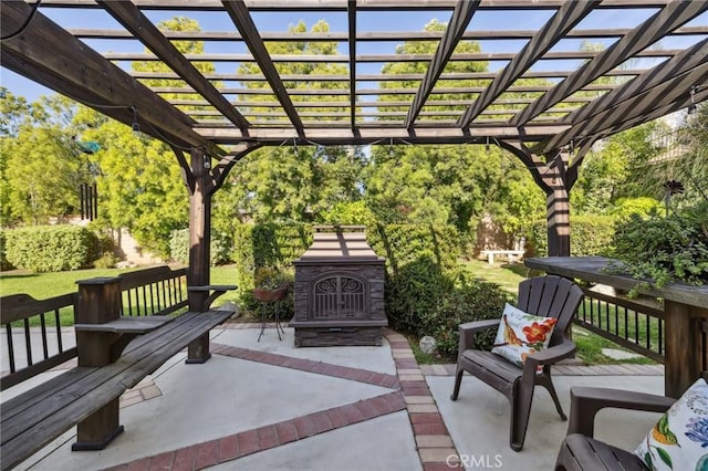 6752 Laurelbrook Dr, Riverside, CA 92506 - view of patio / terrace with a pergola
