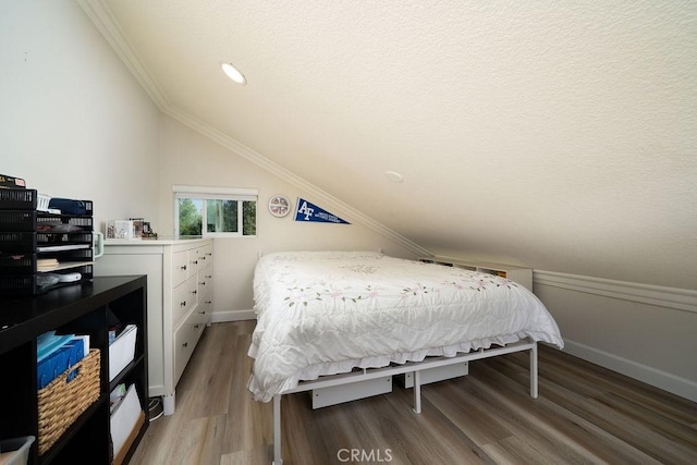 6678 Wrangler Rd, Chino Hills, CA 91709 - bedroom with lofted ceiling, wood finished floors, and recessed lighting