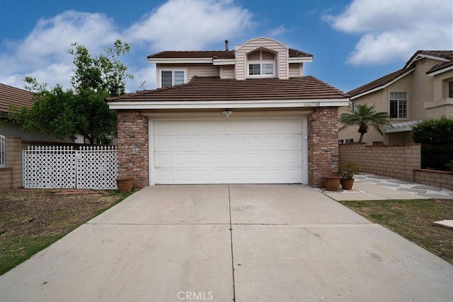 6678 Wrangler Rd, Chino Hills, CA 91709 - traditional-style house with driveway, a garage, and brick siding