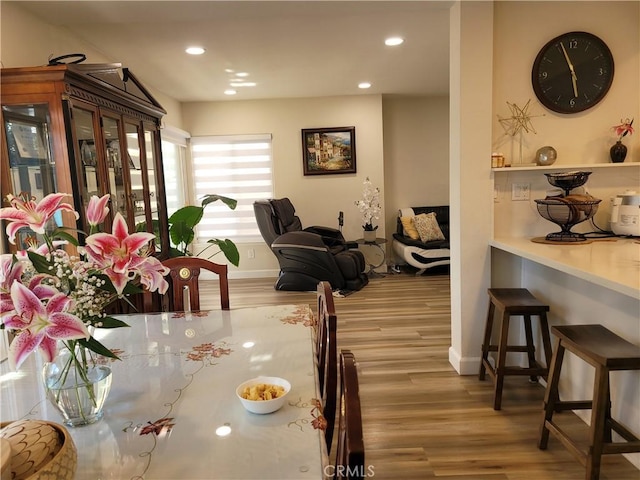 6678 Wrangler Rd, Chino Hills, CA 91709 - dining room featuring wood finished floors and recessed lighting