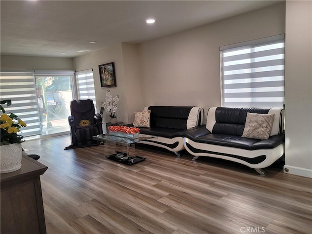 6678 Wrangler Rd, Chino Hills, CA 91709 - living room featuring wood finished floors and recessed lighting