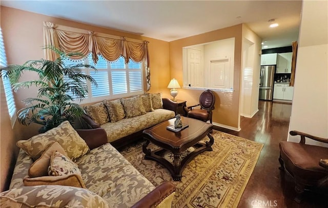 1365 Bonnie Cove Ave, Glendora, CA 91740 - living room featuring wood finished floors and baseboards