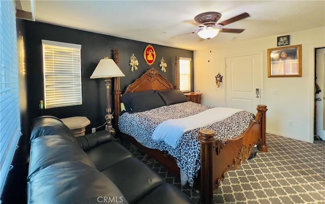 1365 Bonnie Cove Ave, Glendora, CA 91740 - bedroom featuring carpet flooring, baseboards, and ceiling fan