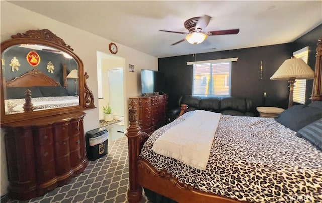 1365 Bonnie Cove Ave, Glendora, CA 91740 - bedroom featuring dark colored carpet and a ceiling fan