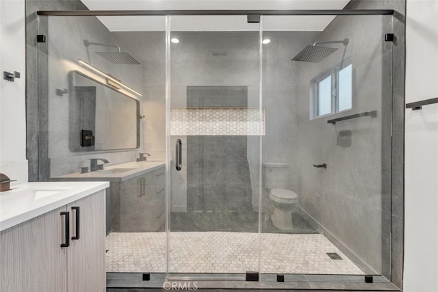 11240 Lull St, Sun Valley, CA 91352 - bathroom with vanity and a shower stall