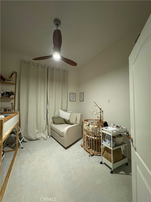 144 S 3rd St Unit 535, San Jose, CA 95112 - sitting room featuring a ceiling fan and carpet