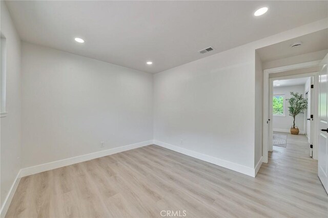 29461 Via Valverde, Laguna Niguel, CA 92677 - unfurnished room with light wood-style floors, baseboards, and recessed lighting