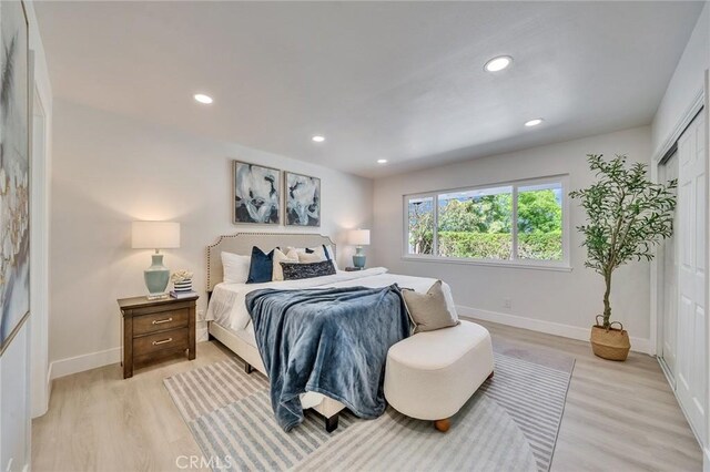 29461 Via Valverde, Laguna Niguel, CA 92677 - bedroom with light wood-style floors, baseboards, and recessed lighting