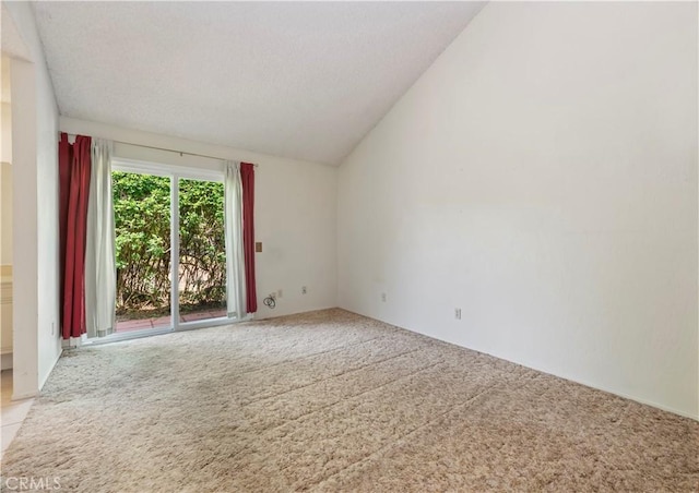 42769 Tierra Robles Pl, Temecula, CA 92592 - carpeted spare room with lofted ceiling