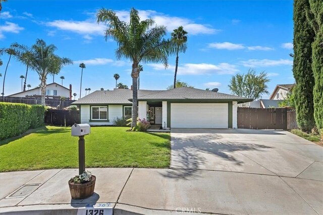1326 Rosehill Dr, Riverside, CA 92507 - ranch-style home featuring an attached garage and concrete driveway