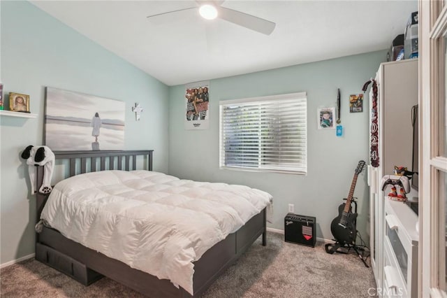 2618 W Loma Vista Dr, Rialto, CA 92377 - carpeted bedroom with baseboards and ceiling fan