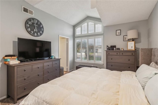 2618 W Loma Vista Dr, Rialto, CA 92377 - bedroom with vaulted ceiling and a textured ceiling