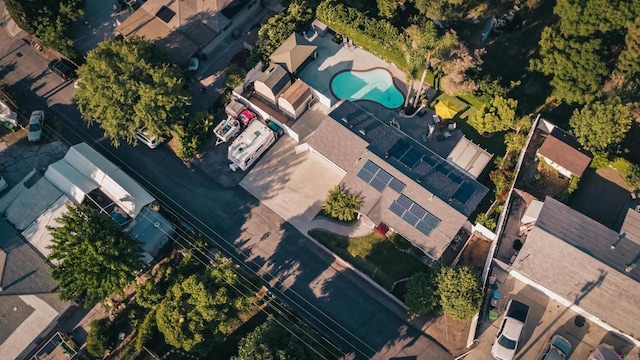 8635 La Butte Ln, Santee, CA 92071 - aerial view of property's location featuring a pool area