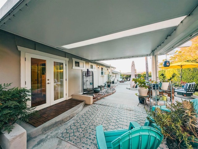 8635 La Butte Ln, Santee, CA 92071 - view of patio featuring french doors