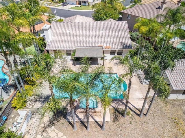 24563 Calle Perla, Murrieta, CA 92562 - aerial view of property and surrounding area with a pool area