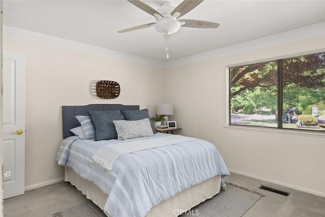 558 Paseo Companeros St, Chico, CA 95928 - carpeted bedroom with baseboards and ceiling fan