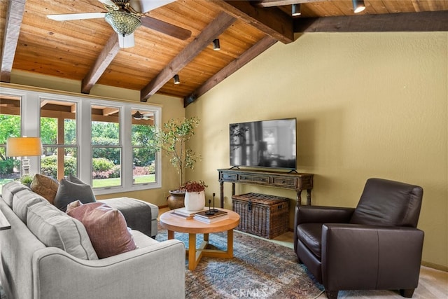 558 Paseo Companeros St, Chico, CA 95928 - living area with wood ceiling, ceiling fan, and baseboards