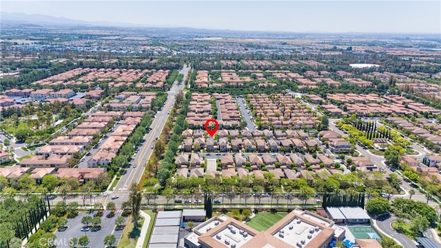 97 Twin Gables, Irvine, CA 92620 - aerial view of property and surrounding area featuring nearby suburban area