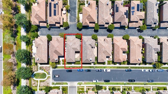 97 Twin Gables, Irvine, CA 92620 - aerial perspective of suburban area with property boundaries highlighted
