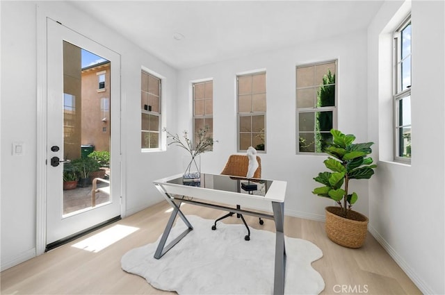 97 Twin Gables, Irvine, CA 92620 - office featuring wood finished floors and baseboards
