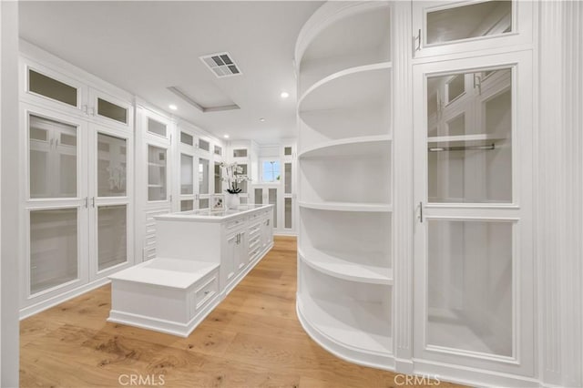 608 Arbolada Dr, Arcadia, CA 91006 - hallway with light wood-type flooring and recessed lighting