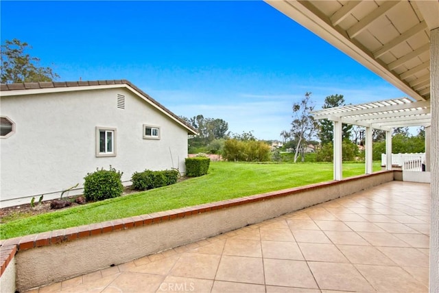 28161 Via Chabas, Mission Viejo, CA 92692 - view of green lawn with a pergola and a patio area