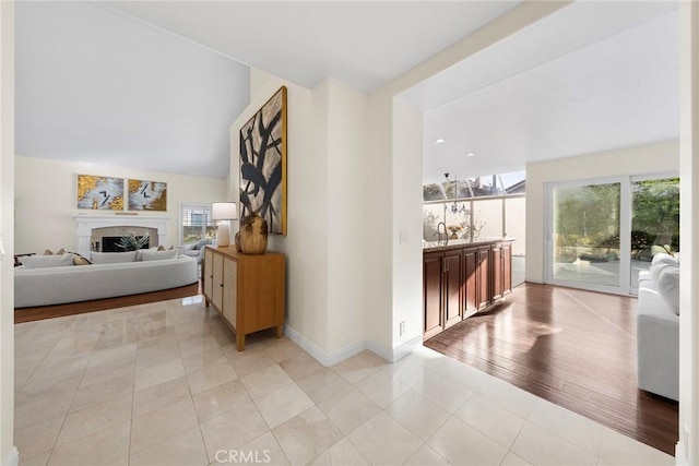 2712 N Roxbury St, Orange, CA 92867 - hall with baseboards and light tile patterned flooring