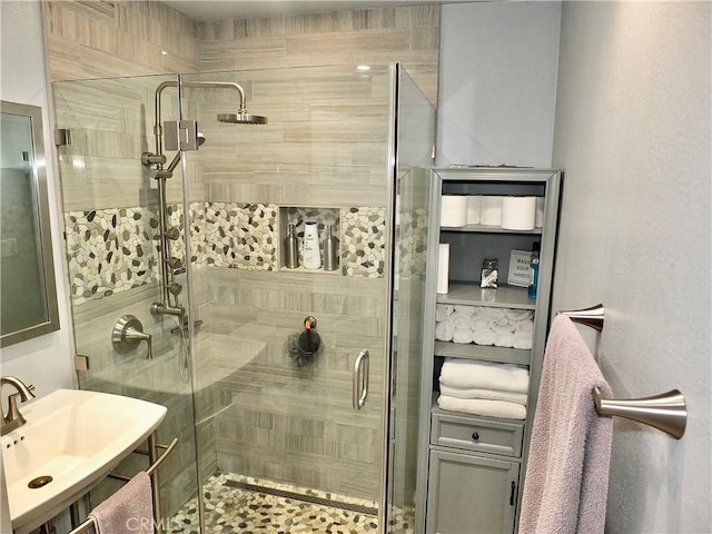 251 W Markland Dr, Monterey Park, CA 91754 - bathroom with a sink and a shower stall