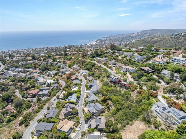 1450 Terrace Way, Laguna Beach, CA 92651 - aerial view of property and surrounding area featuring nearby suburban area and a large body of water