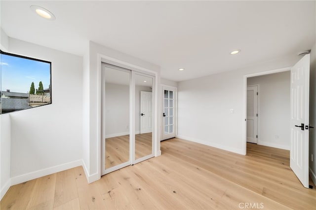 1450 Terrace Way, Laguna Beach, CA 92651 - unfurnished bedroom featuring light wood-type flooring, baseboards, and recessed lighting