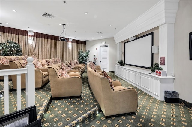 243 Firestone, Hemet, CA 92545 - carpeted home theater with recessed lighting and baseboards