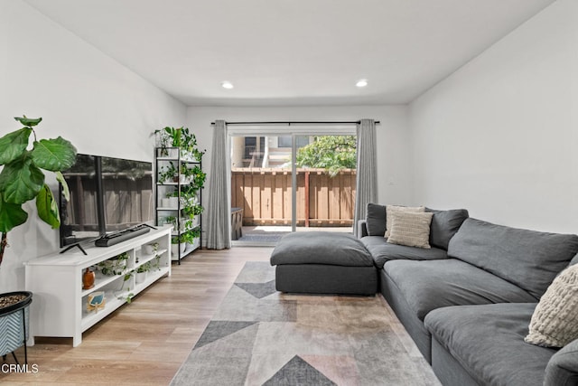 205 W Channel Islands Blvd, Port Hueneme, CA 93041 - living area with light wood-style flooring and recessed lighting