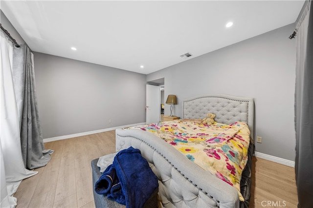 5223 Rosemead Blvd Unit F, San Gabriel, CA 91776 - bedroom with wood finished floors, baseboards, and recessed lighting