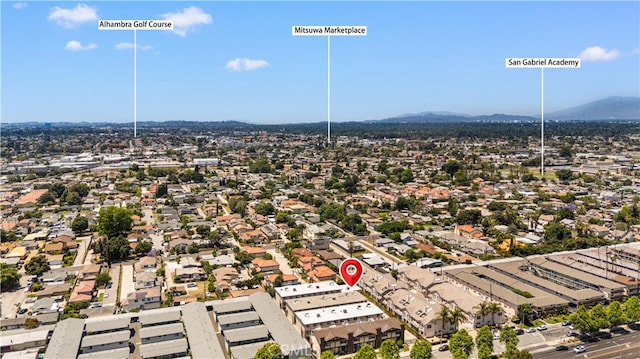 5223 Rosemead Blvd Unit F, San Gabriel, CA 91776 - bird's eye view of mountains