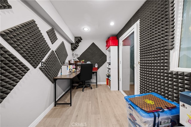 5223 Rosemead Blvd Unit F, San Gabriel, CA 91776 - office space featuring wood finished floors and recessed lighting
