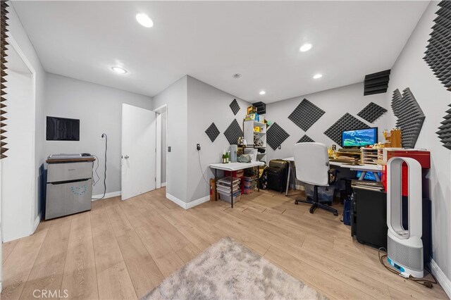 5223 Rosemead Blvd Unit F, San Gabriel, CA 91776 - office space with wood finished floors, recessed lighting, and baseboards