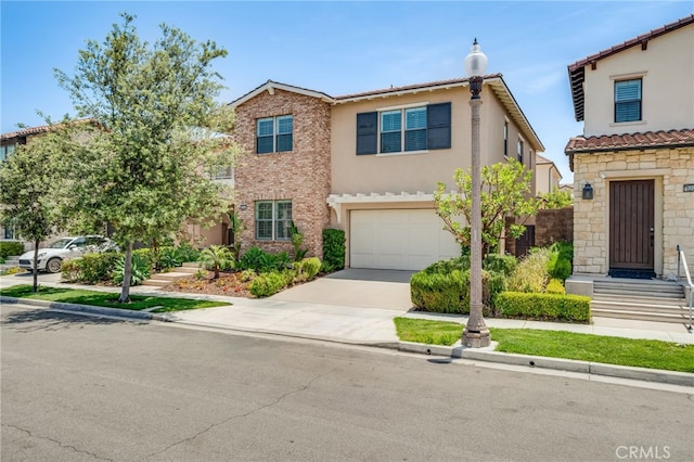 126 Paxton, Irvine, CA 92620 - view of front of home with concrete driveway, a garage, stucco siding, and a tile roof