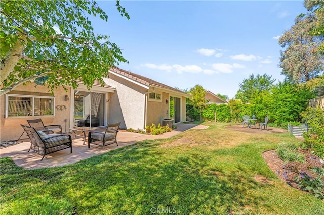 27054 Riversbridge Way, Valencia, CA 91354 - view of yard featuring a patio