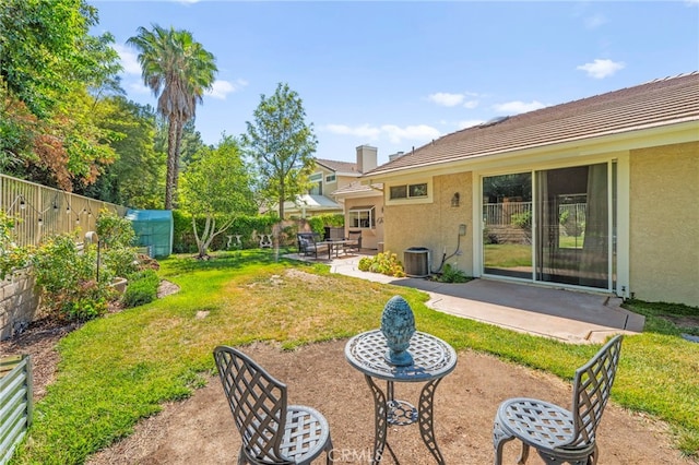 27054 Riversbridge Way, Valencia, CA 91354 - fenced backyard featuring a patio