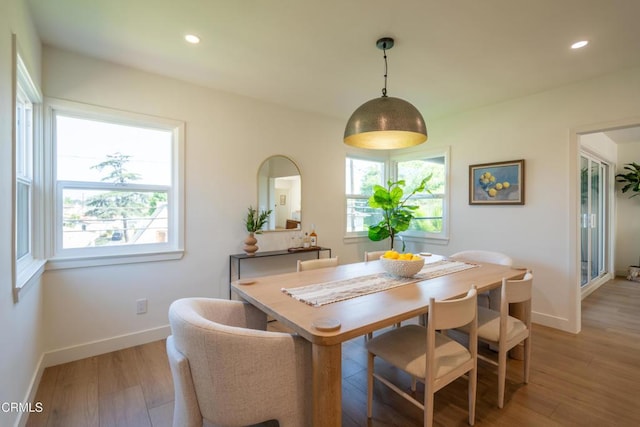1906 S Meridian Ave, Alhambra, CA 91803 - dining room with light wood-style flooring, recessed lighting, and baseboards