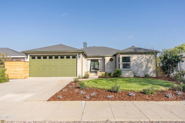 1906 S Meridian Ave, Alhambra, CA 91803 - view of front of house with an attached garage, concrete driveway, and stucco siding