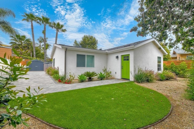 229 Yacon St, Vista, CA 92083 - view of front of home featuring stucco siding and a gate