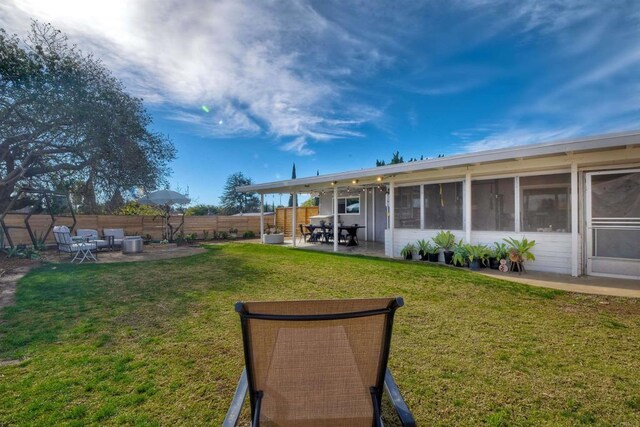 229 Yacon St, Vista, CA 92083 - view of yard with a patio area and a sunroom